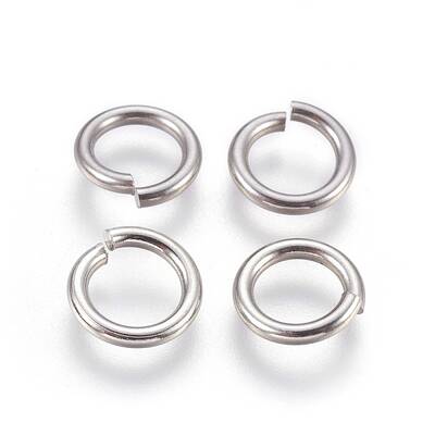 Tarnish Resistant 304 Stainless Steel Open Jump Rings