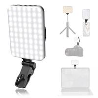 Portable Front & Back Phone Clip Selfie Light, 2200mAh Rechargeable & 7 Lighting Mode Clip-on LED Selfie Fill Light For Smart...