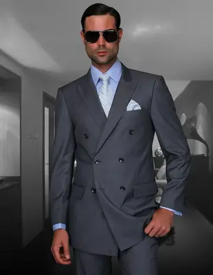 Men's 2-Piece Wool Suit Solid Colored 100% Wool Fashionable Fit Shop Now