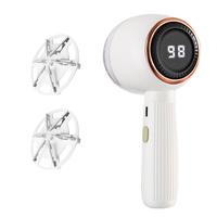 Rechargeable Lint Remover with 2 Replaceable Stainless Steel 6-Leaf Blades(1 Free Extra Included) | Fabric Shaver with 3-Spee...