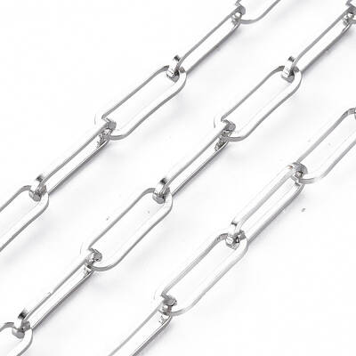 Tarnish Resistant 304 Stainless Steel Paperclip Chains