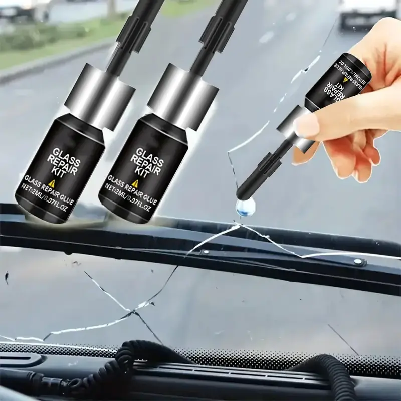 Car Windshield Crack Repair Resin Kit Vehicle Glass DIY Windscreen Tool Easy To Use Automotive Glass Nano Repair Fluid Scratc...