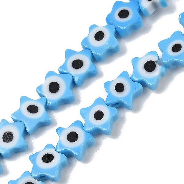 Handmade Evil Eye Lampwork Beads Strands
