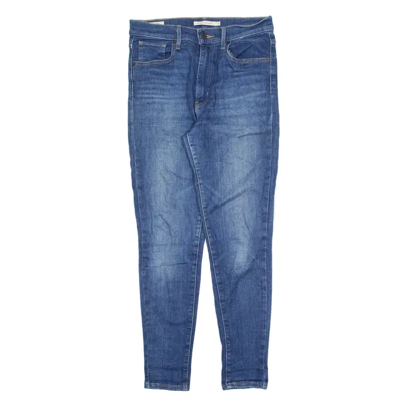 LEVI'S Mile High BIG E Womens Jeans Blue Slim Skinny Stone Wash W29 L28