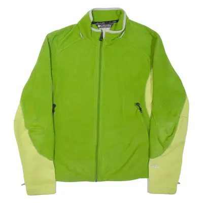 COLUMBIA Mens Fleece Jacket Green XL