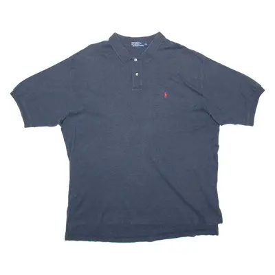 POLO RALPH LAUREN Mens Polo Shirt Blue Short Sleeve 2XL