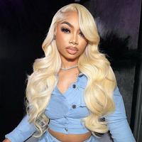 [30 inch for only $109] Dachic Blonde Body Wave Lace Front Wig HD Transparent Lace P4/27 Highlight Color 13x6 Human Hair Wig ...