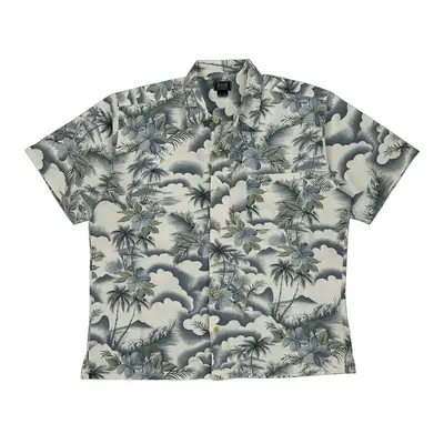 G. H. Bass & Co. Floral Hawaiian Shirt - Large Multicoloured Cotton
