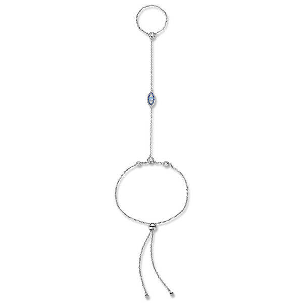 Rhodium Plated 925 Sterling Silver Slider Anklets