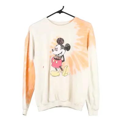 Age 13-14 Disney Sweatshirt - Small White Cotton Blend