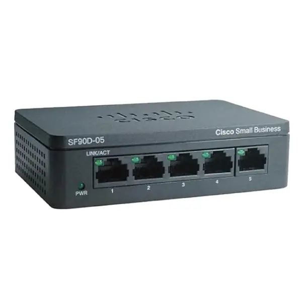 SF90D-05-SG Cisco 90 Series SF90D-05 5 x Ports 10/100Base-T Unmanaged Fast Ethernet Network Switch