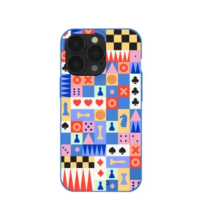 Electric Blue Playful Palette iPhone 13 Pro Case