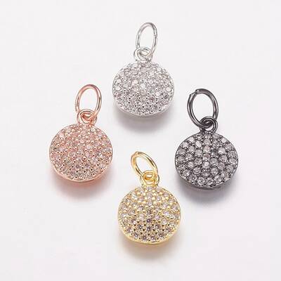 Brass Cubic Zirconia Pendants
