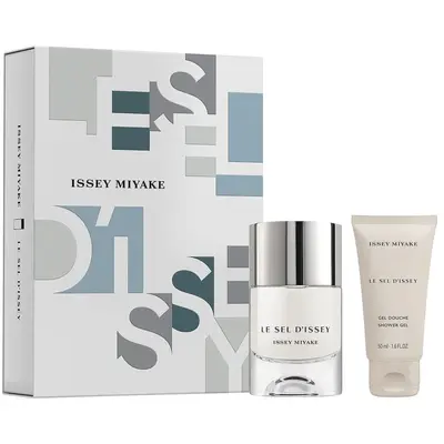 Set Issey Miyake: Le Sel D'Issey Eau De Toilette Per Uomo 50 ml + Le Sel D'Issey Gel Doccia Per Tutti i Tipi di Pelle 50 ml