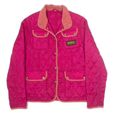 BARBOUR International Quilted Jacket Pink Girls 14-15Y
