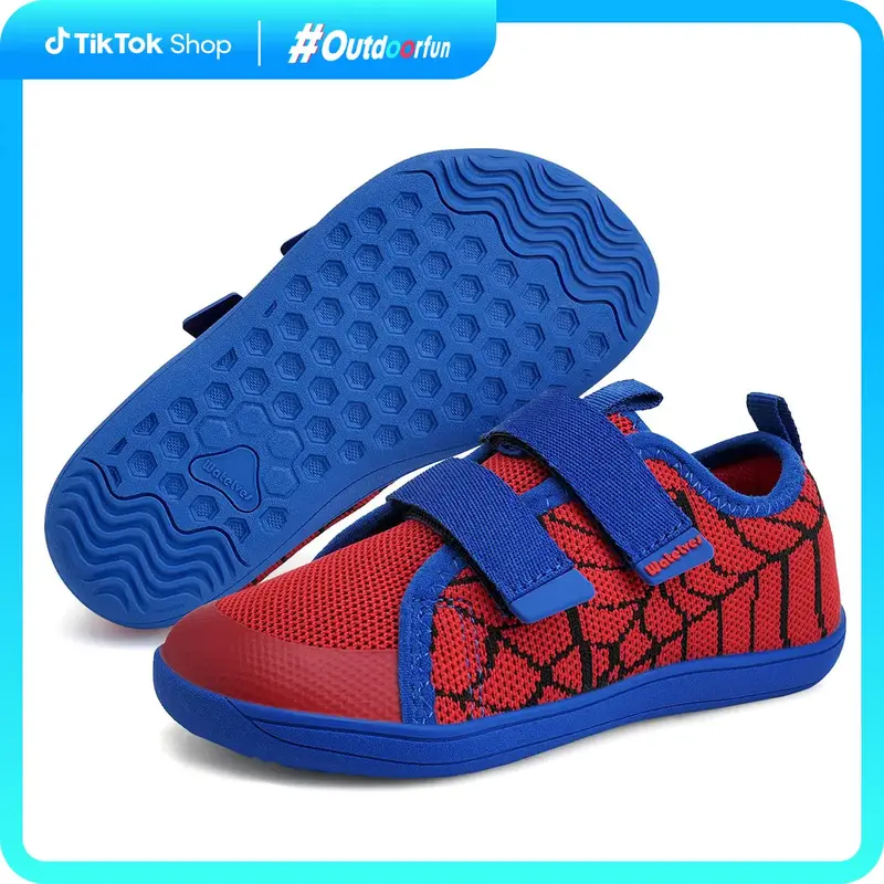 WateLves Toddler Little Kids Wide Barefoot Shoes The First Walking Shoes Girls Boys Breathable Zero Drop Minimalist Sneakers ...