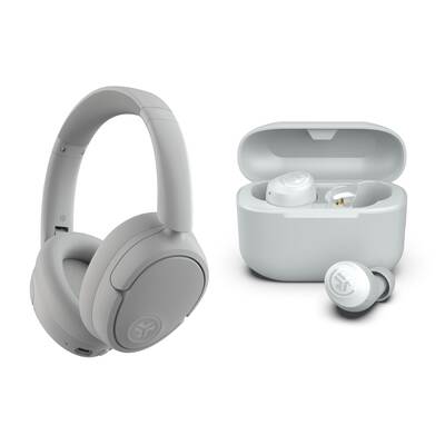 JBuds Lux ANC GO POP Gift Set Audio Headphone Earbuds Headset, 1 ANC Headphone & 1 GO Pop Earbuds