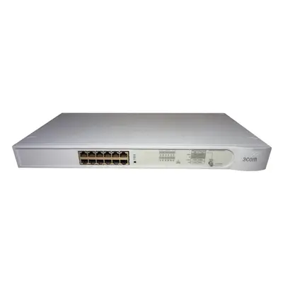 3C16464B-UK 3Com SuperStack II 12 x RJ-45 Ports 10/100Base-TX Layer 2 Managed Rack-mountable Fast Ethernet Network Switch