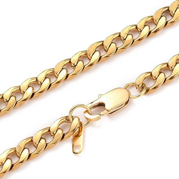 Men's 304 Stainless Steel Cuban Link Chain Necklaces