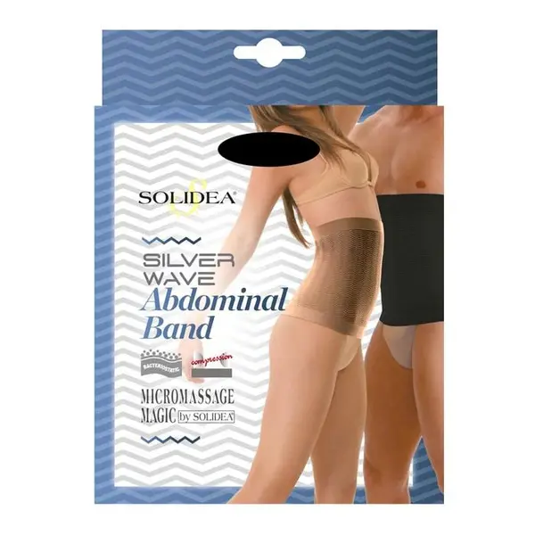 Solidea Silver Wave Abdominal Band Elastic Belt Black 2M