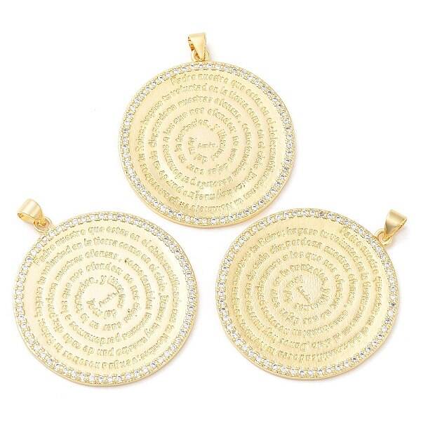 Brass with Cubic Zirconia Pendants