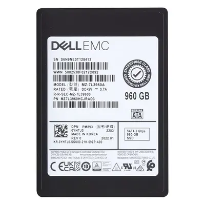 Dell YHTJ0 | 960GB Triple-Level Cell SATA 6Gb/s Read Intensive 2.5-Inch Solid State Drive