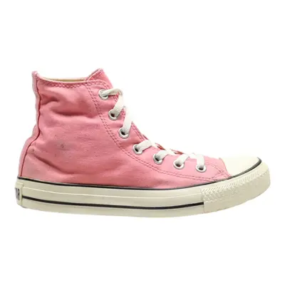 CONVERSE High Top Trainers Pink Canvas Womens UK 5.5
