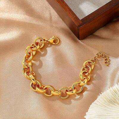 304 Stainless Steel Rolo Chain Bracelets for Women