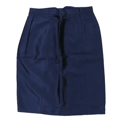 Giorgio Armani Midi Midi Skirt - 28W UK 8 Blue Wool Blend | Size: UK 8
