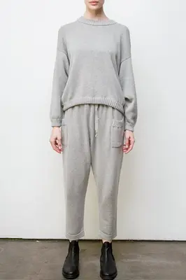 mimi hand knit suit - grey | Size: medium