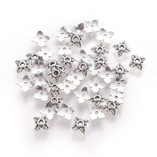 Tibetan Style Alloy Bead Caps