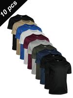 Men's Solid Color Quick Drying Sports Tee, Breathable Comfortable Sports T-shirt for Indoor Outdoor Running Training, Workout...