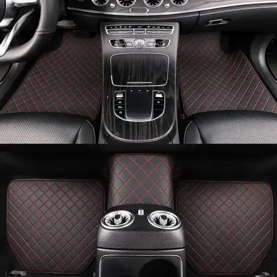 Car Floor Mat, Universal Waterproof Carpet, Waterproof Front and Rear Complete Set of Car Carpets, Car Accessories