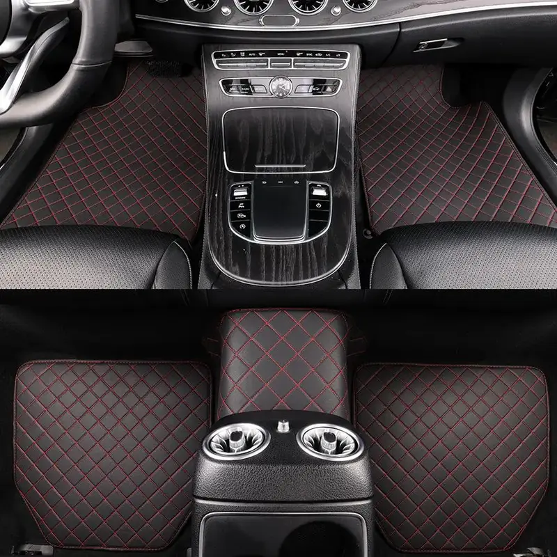 Car Floor Mat, Universal Waterproof Carpet, Waterproof Front and Rear Complete Set of Car Carpets, Car Accessories