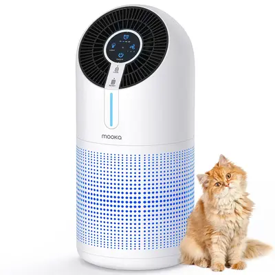 MOOKA Air Purifiers for Home Large Room up to 1095ft², H13 HEPA Filter Air Cleaner for Pets Bedroom Remove Smoke Dust Pollen...