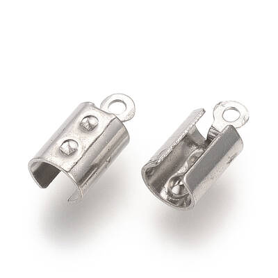 Tarnish Resistant 201 Stainless Steel Cord Ends
