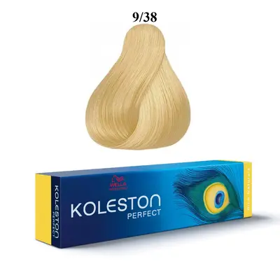 Wella Professionals Koleston Perfect Tinta permanente per capelli 9/38 Biondo chiarissimo dorato perla 60 ml