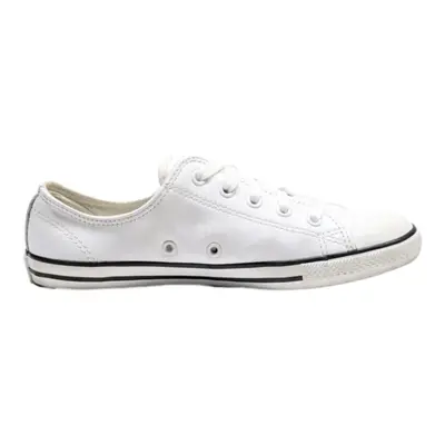 CONVERSE Low Top Trainers White Canvas Womens UK 3.5