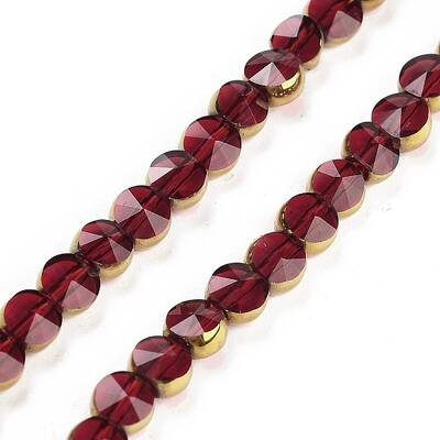 Electroplate Glass Beads Strands