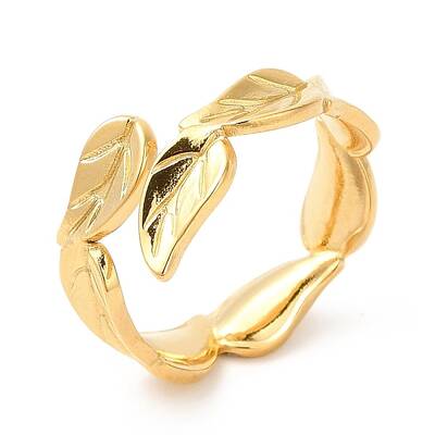 Ion Plating(IP) 201 Stainless Steel Open Cuff Ring