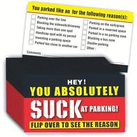 100 Pcs Bad Parking Cards - \