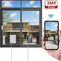 3MP 2K Indoor Window Camera, Color Night Vision Camera, 2.4GHz WiFi Home Security Camera, People & Motion Detection Monitorin...