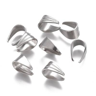 Tarnish Resistant 304 Stainless Steel Snap On Bails