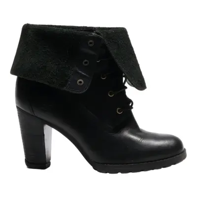 TIMBERLAND Ankle Boots Black Leather Womens UK 5