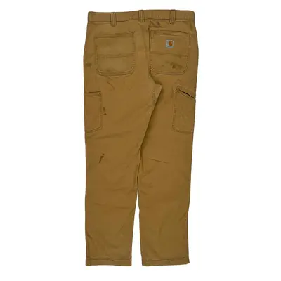 Workwear Carhartt Double Knee Carpenter Trousers - 36W 32L Brown Cotton | Size: 36″ waist