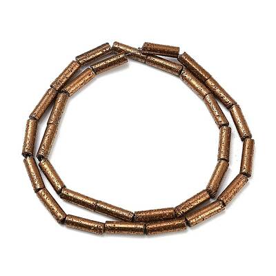Electroplated Natural Lava Rock Beads Strands