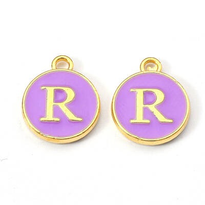 Golden Plated Alloy Enamel Charms