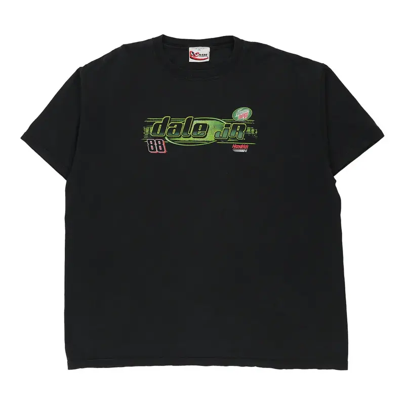 Dale Earnhardt Jr Chase Authentics Nascar T-Shirt - 2XL Black Cotton