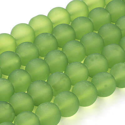 Transparent Glass Bead Strands