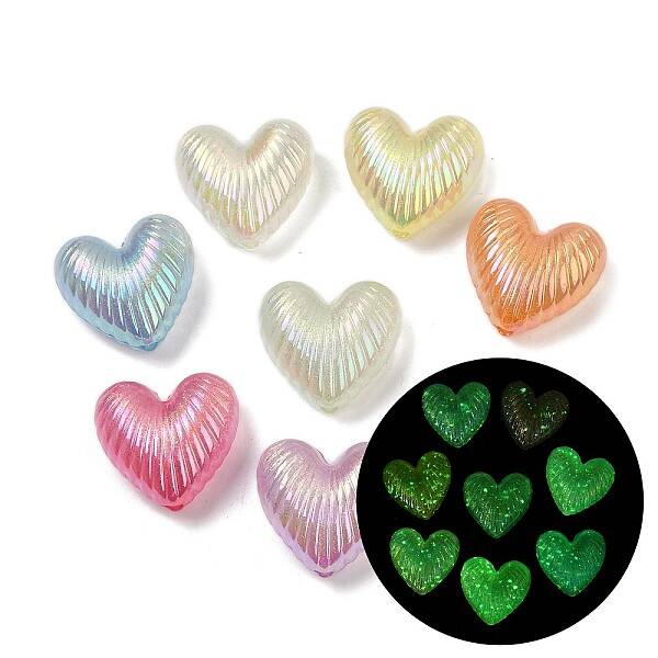 Luminous & UV Plating Opauqe Acrylic Beads